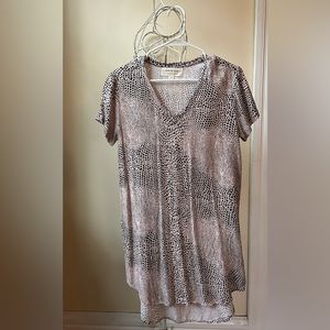 Anthropologie Cloth and Stone Cheetah Print Shirt Dress